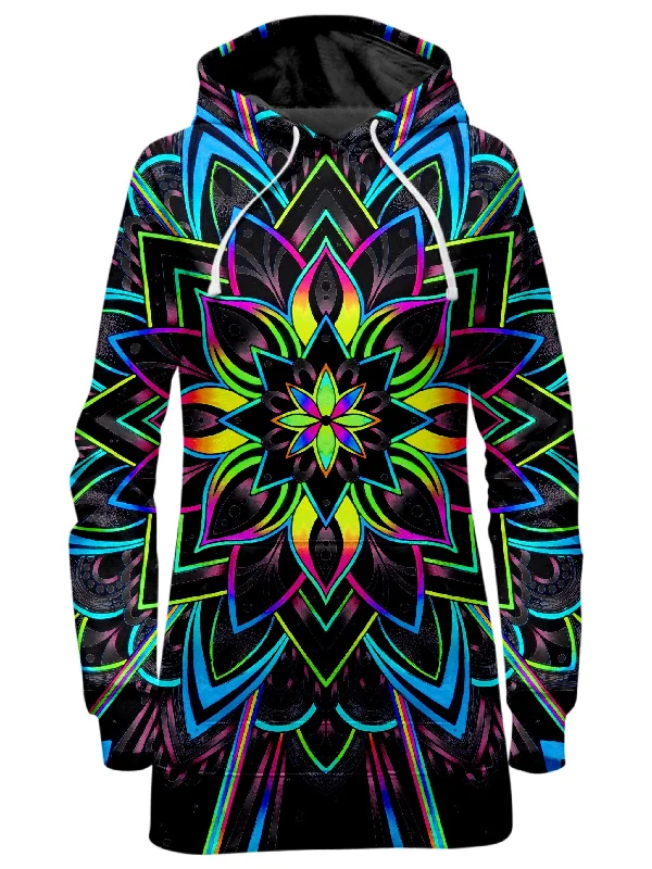Women's hoodie with a kangaroo pocket and a pom - pom drawstring for added charmRadiance 2 Hoodie Dress Women's hoodie with a kangaroo pocket and a pom - pom drawstring for added charmRadiance 2 Hoodie Dress