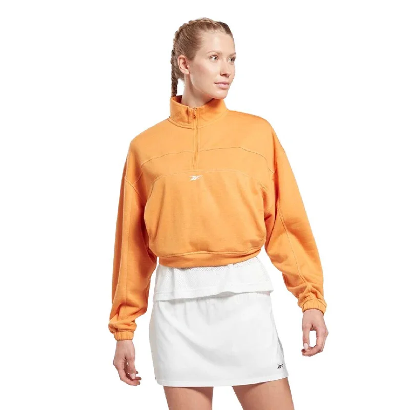 Women's tie - front hoodie in a lightweight fabric for summer layeringReebok Workout Ready Knit 1/4 Zip Sweatshirt - Women Women's tie - front hoodie in a lightweight fabric for summer layeringReebok Workout Ready Knit 1/4 Zip Sweatshirt - Women