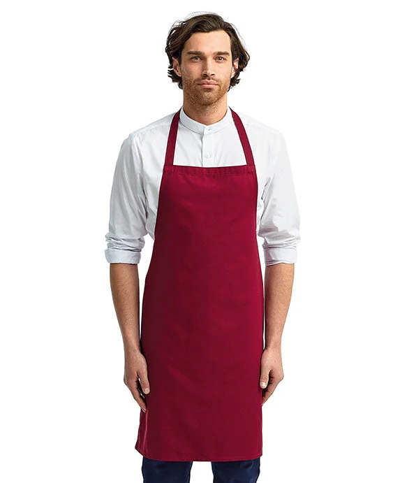 RP102 - Artisan Collection by Reprime Organic Cotton Bib Apron | Burgundy
