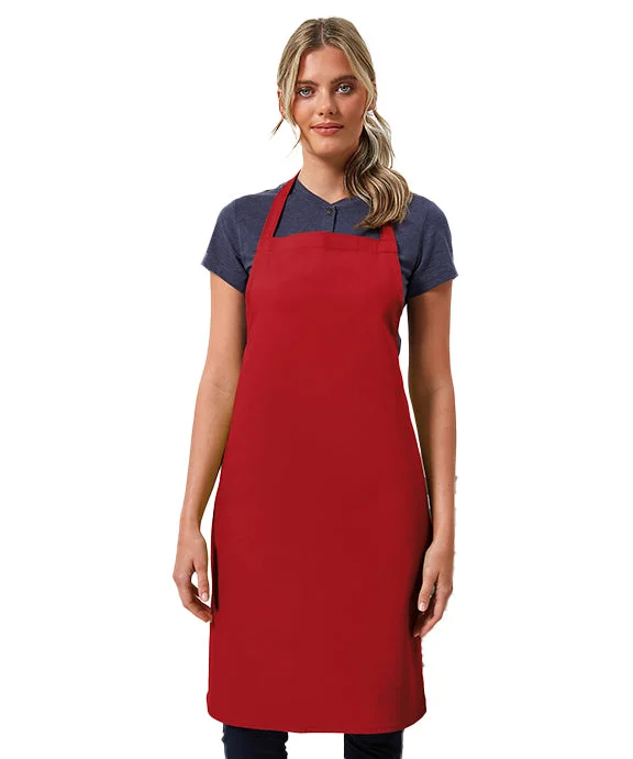 RP102 - Artisan Collection by Reprime Organic Cotton Bib Apron | Red