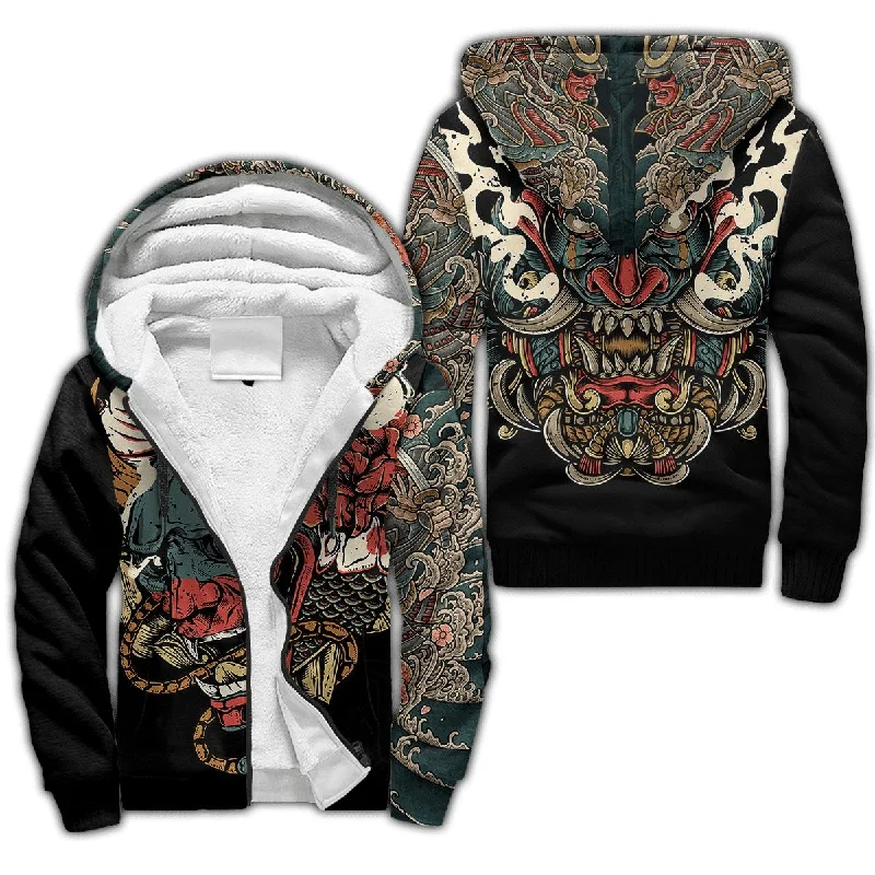 Women's color - block hoodie combining bold hues for a fashion - forward statementTattoo Pattern 3D-Printed Winter Zipped Hoodie Women's color - block hoodie combining bold hues for a fashion - forward statementTattoo Pattern 3D-Printed Winter Zipped Hoodie
