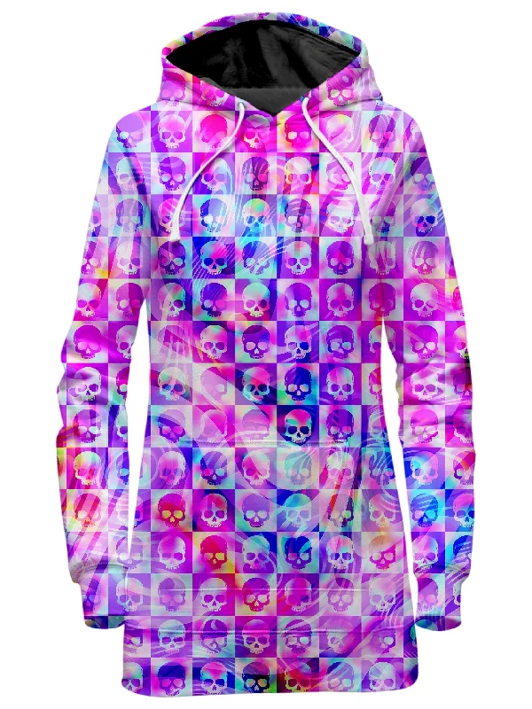 Women's zip - up sweatshirt in pastel blue for a soft and stylish outfitSkull Fam Pink Hoodie Dress Women's zip - up sweatshirt in pastel blue for a soft and stylish outfitSkull Fam Pink Hoodie Dress
