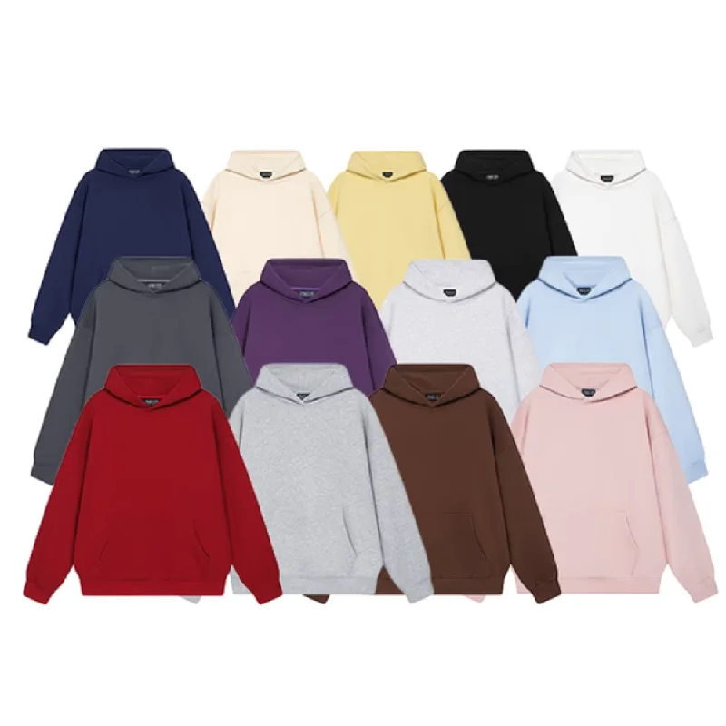 Women's crew - neck sweatshirt in a heather gray shade for a classic and versatile optionSolid Color No Drawstring Hoodie Women's crew - neck sweatshirt in a heather gray shade for a classic and versatile optionSolid Color No Drawstring Hoodie