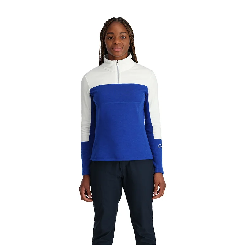 Women's waterproof rain jackets in bright yellow for high - visibility outdoor activitiesWomens Speed Half Zip - Electric Blue Women's waterproof rain jackets in bright yellow for high - visibility outdoor activitiesWomens Speed Half Zip - Electric Blue