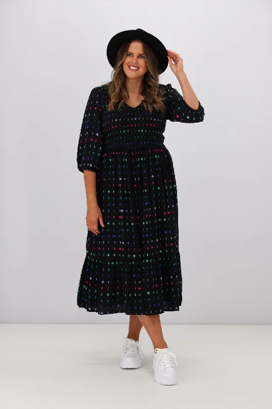 Printed Abstract Women Dress for a Modern and Artistic AppealSugarhill Brighton Magdelene Midi Dress