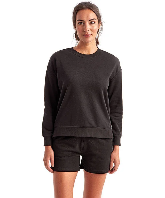 Women's cropped sweatshirt with a lace - trimmed hem for a romantic lookTD600 - TriDri Ladies Billie Side-Zip Sweatshirt | Black Women's cropped sweatshirt with a lace - trimmed hem for a romantic lookTD600 - TriDri Ladies Billie Side-Zip Sweatshirt | Black