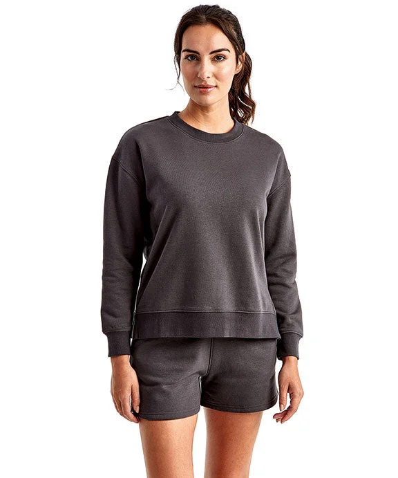 Women's crew - neck sweatshirt in a heather gray shade for a classic and versatile optionTD600 - TriDri Ladies Billie Side-Zip Sweatshirt | Charcoal Women's crew - neck sweatshirt in a heather gray shade for a classic and versatile optionTD600 - TriDri Ladies Billie Side-Zip Sweatshirt | Charcoal
