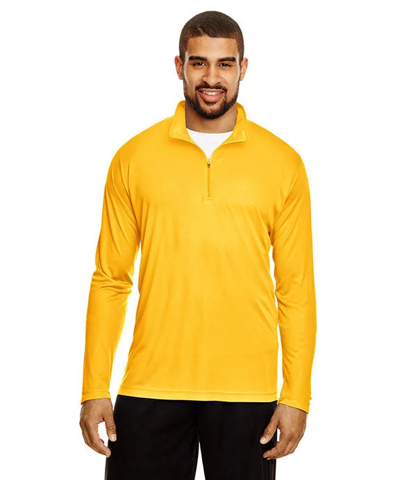 TT31 - Team 365 Mens Zone Performance Quarter-Zip Shirt | Sport Athletic Gold