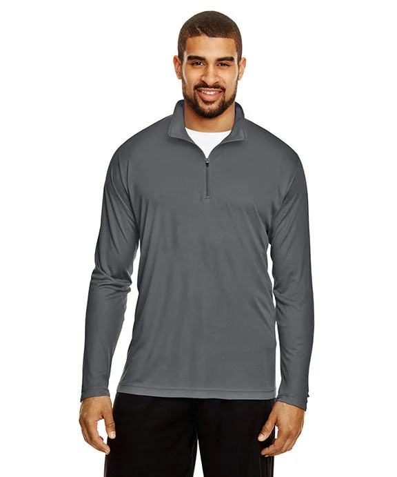 TT31 - Team 365 Mens Zone Performance Quarter-Zip Shirt | Sport Graphite
