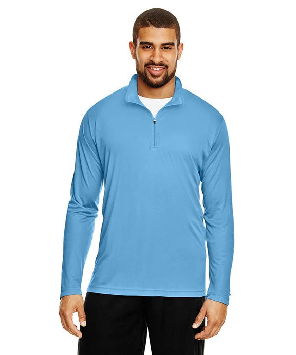 TT31 - Team 365 Mens Zone Performance Quarter-Zip Shirt | Sport Light Blue