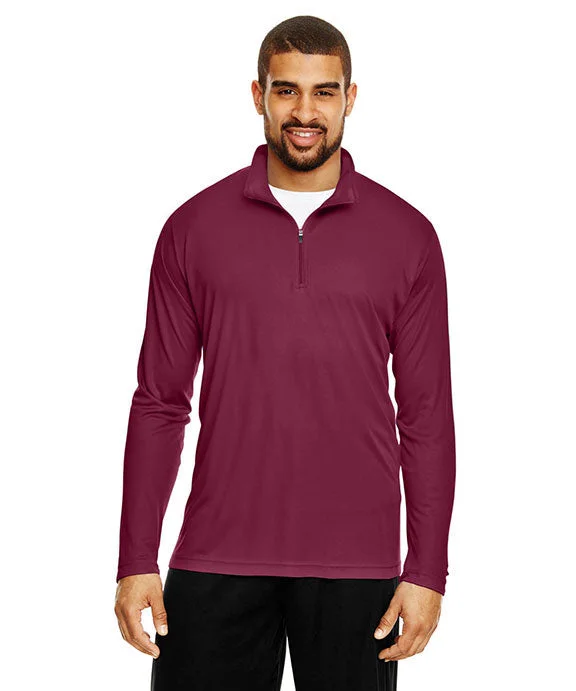 TT31 - Team 365 Mens Zone Performance Quarter-Zip Shirt | Sport Maroon