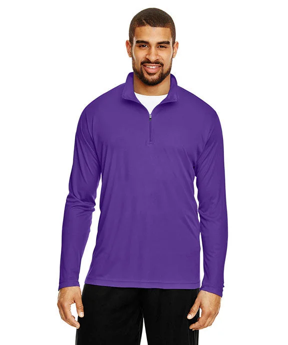 TT31 - Team 365 Mens Zone Performance Quarter-Zip Shirt | Sport Purple