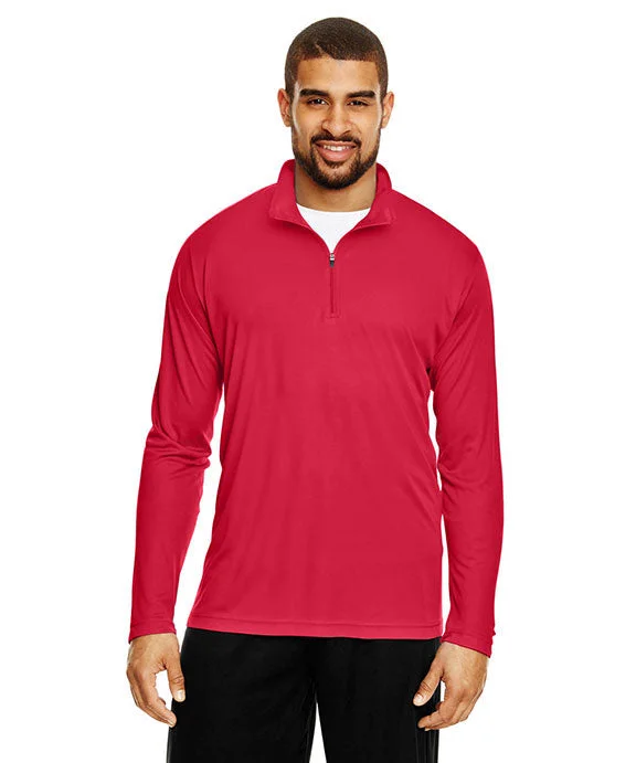 TT31 - Team 365 Mens Zone Performance Quarter-Zip Shirt | Sport Red