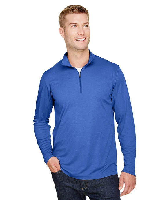 TT31H - Team 365 Mens Zone Sonic Heather Performance Quarter-Zip Shirt | Sport Royal Heather