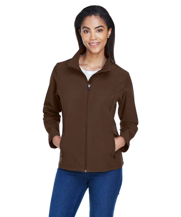 TT80W - Team 365 Ladies Leader Soft Shell Jacket | Sport Dark Brown