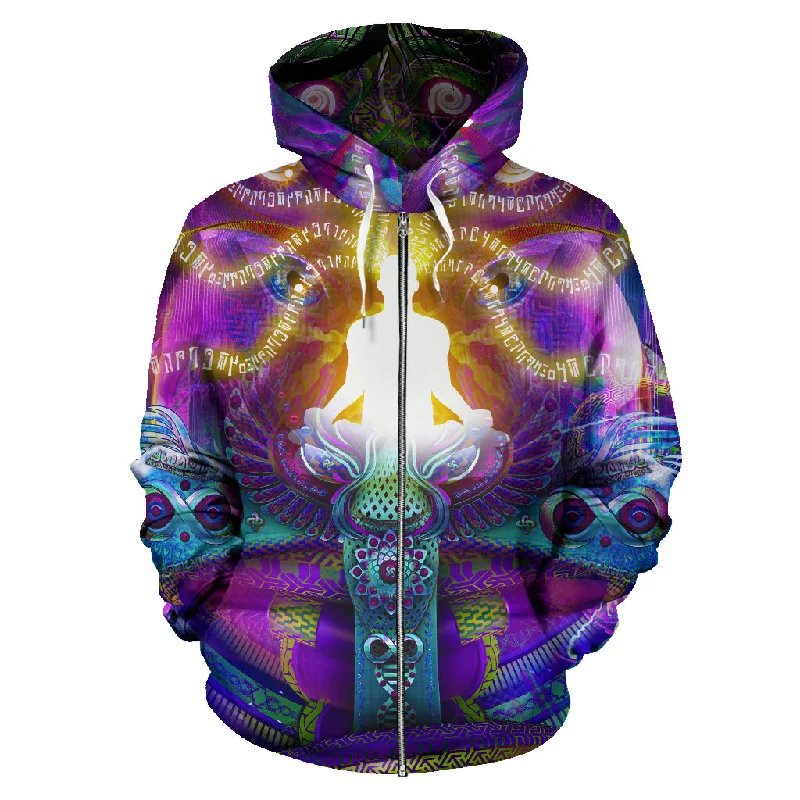 Women's tie - front hoodie in a lightweight fabric for summer layeringUnion of Opposites Zip-Up Hoodie Women's tie - front hoodie in a lightweight fabric for summer layeringUnion of Opposites Zip-Up Hoodie