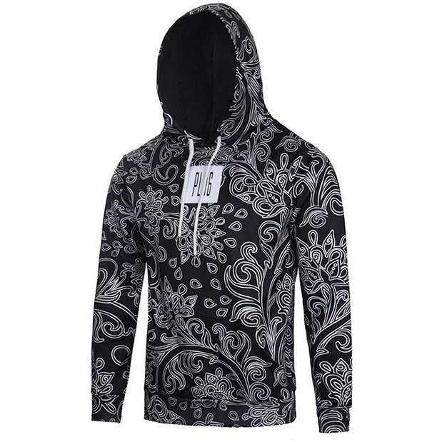 Women's long - sleeve cropped sweatshirt with ribbed cuffs for a snug fitUnisex Detailed Intricate Designs Pattern Hoodie Women's long - sleeve cropped sweatshirt with ribbed cuffs for a snug fitUnisex Detailed Intricate Designs Pattern Hoodie