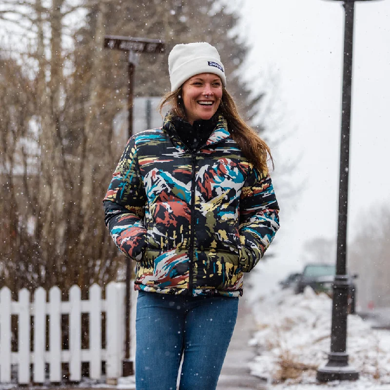 Women's denim jackets with a patchwork design for a bohemian and artsy styleWomens Windom Jacket - Black Paint By Number (2022) Women's denim jackets with a patchwork design for a bohemian and artsy styleWomens Windom Jacket - Black Paint By Number (2022)