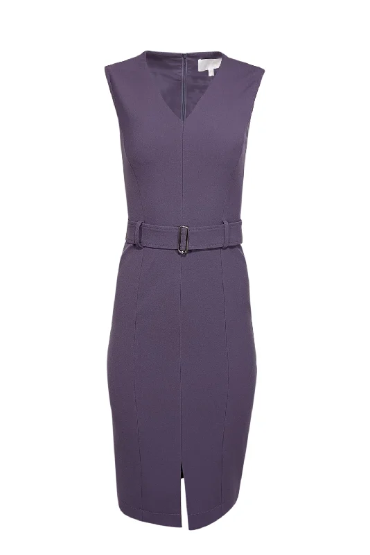 Sheath Women Dress with a Tailored Fit for a Professional Look Sheath Women Dress with a Tailored Fit for a Professional Look BOSS Hugo Boss - Purple Belted Sheath Dress Sz 0