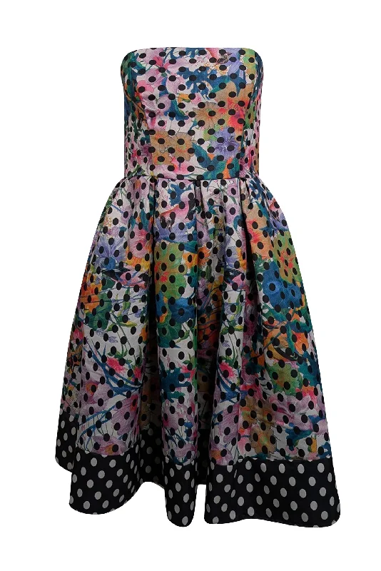 Lace - Embellished Women Dress for an Elegant and Sophisticated Appearance Lace - Embellished Women Dress for an Elegant and Sophisticated Appearance Corey Lynn Calter - Blue, Black, & Multicolor Floral & Polka Dot Print Dress Sz 6