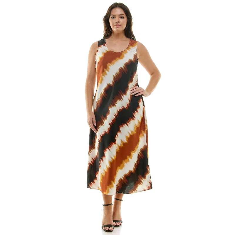 Printed Abstract Women Dress for a Modern and Artistic Appeal Printed Abstract Women Dress for a Modern and Artistic Appeal Diagonal Print Sleeveless Midi Dress - Plus Printed Abstract Women Dress for a Modern and Artistic Appeal Printed Abstract Women Dress for a Modern and Artistic Appeal Diagonal Print Sleeveless Midi Dress - Plus