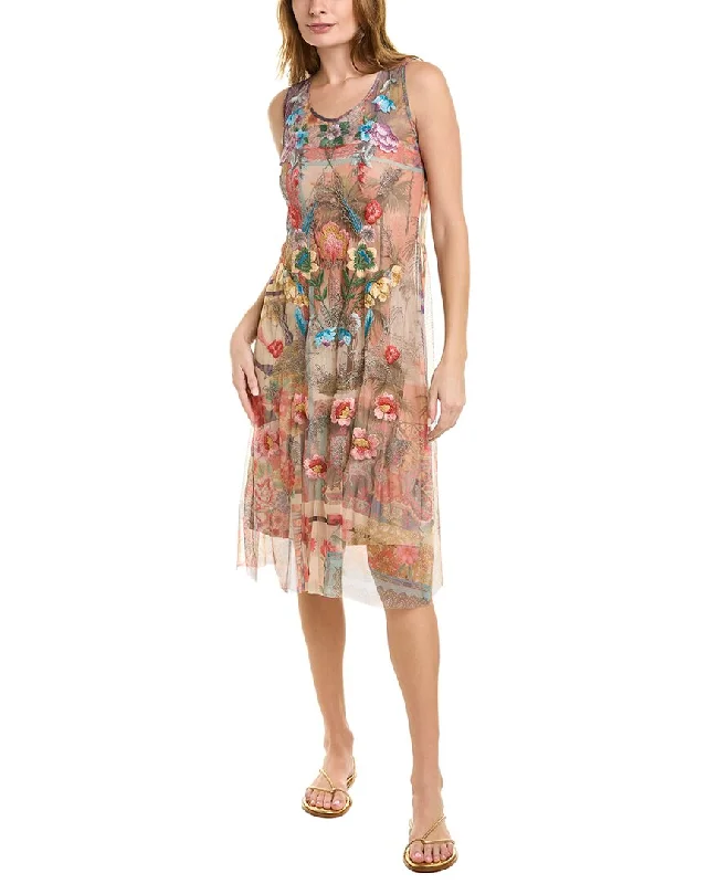 Ball Gown Women Dress with a Full Skirt for a Princess - like Look Ball Gown Women Dress with a Full Skirt for a Princess - like Look Johnny Was Elisha Mesh Dress