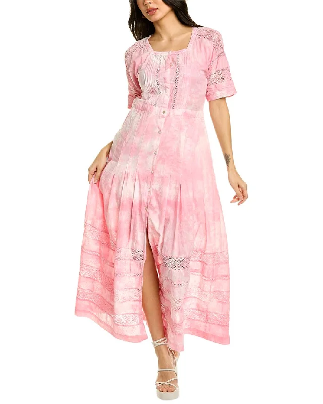 Printed Abstract Women Dress for a Modern and Artistic Appeal Printed Abstract Women Dress for a Modern and Artistic Appeal LoveShackFancy Resort 2021 Hand Dye Edie Dress