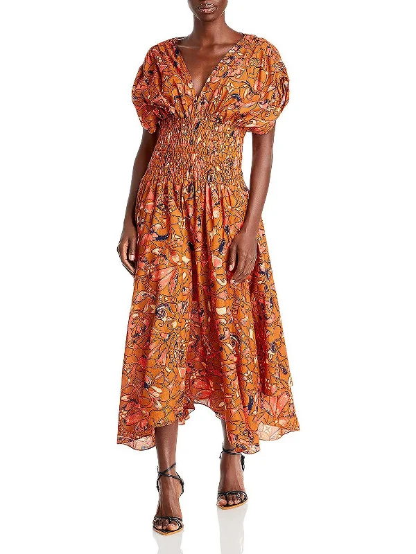 Long - Sleeve Women Dress in Velvet for a Luxurious Winter Look Long - Sleeve Women Dress in Velvet for a Luxurious Winter Look Lucia Womens Smocked Long Maxi Dress