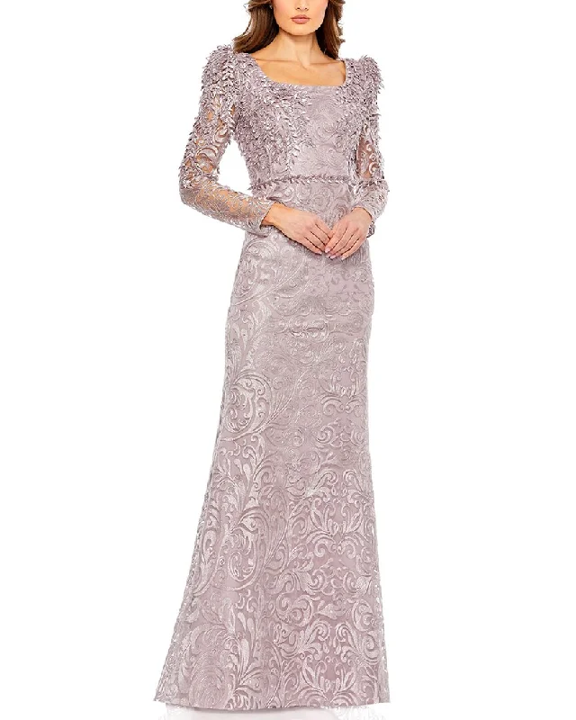 Long - Sleeve Women Dress in Velvet for a Luxurious Winter Look Long - Sleeve Women Dress in Velvet for a Luxurious Winter Look Mac Duggal Embroidered Applique Shoulder Detail Trumpet Gown Long - Sleeve Women Dress in Velvet for a Luxurious Winter Look Long - Sleeve Women Dress in Velvet for a Luxurious Winter Look Mac Duggal Embroidered Applique Shoulder Detail Trumpet Gown