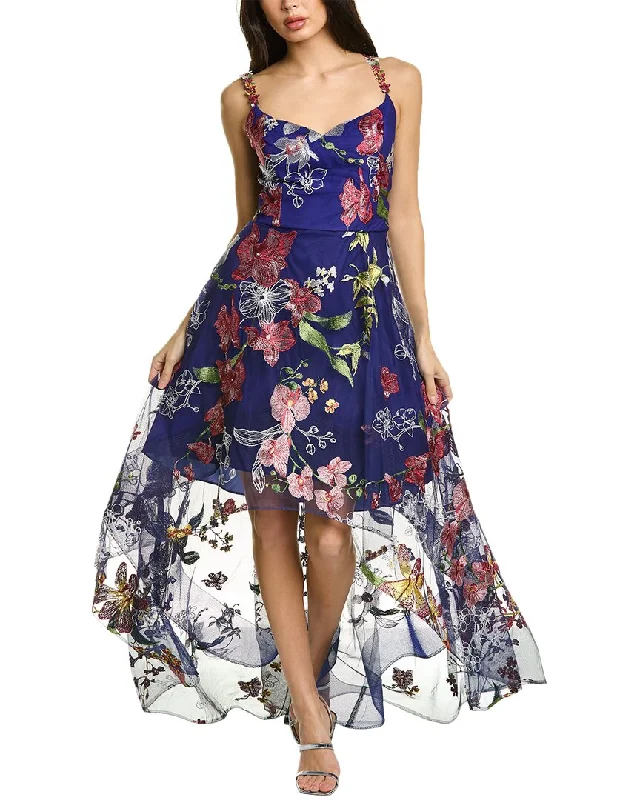 Little Black Women Dress with Sequins for a Glamorous Night Out Little Black Women Dress with Sequins for a Glamorous Night Out Marchesa Notte Floral Embroidered Gown