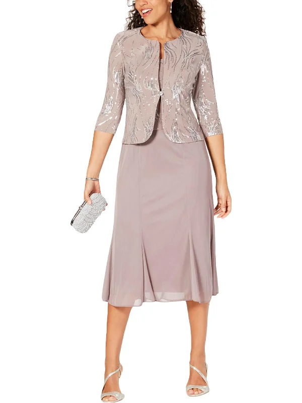 Pleated Women Dress with a Timeless and Elegant Texture Pleated Women Dress with a Timeless and Elegant Texture Petites Womens Sequined 2PC Dress With Jacket Pleated Women Dress with a Timeless and Elegant Texture Pleated Women Dress with a Timeless and Elegant Texture Petites Womens Sequined 2PC Dress With Jacket