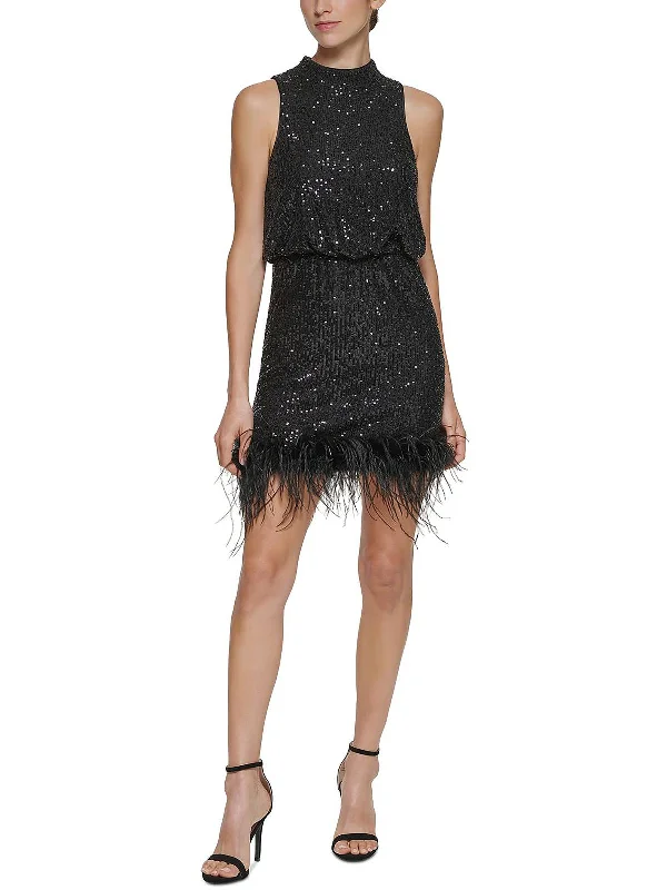 Pleated Women Dress with a Timeless and Elegant Texture Pleated Women Dress with a Timeless and Elegant Texture Petites Womens Sequined Mini Cocktail and Party Dress