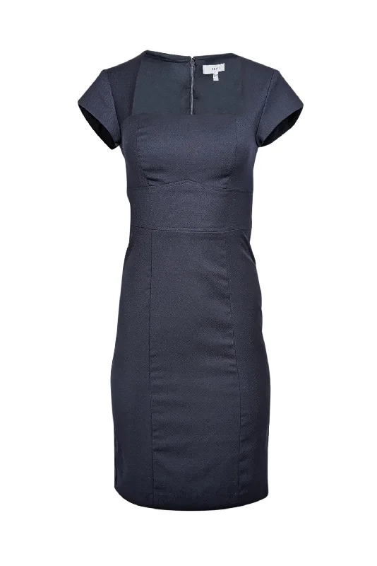 Little Black Women Dress with Sequins for a Glamorous Night Out Little Black Women Dress with Sequins for a Glamorous Night Out Reiss - Navy Short Cap Sleeve w/ Square Neckline Midi Dress Sz 2