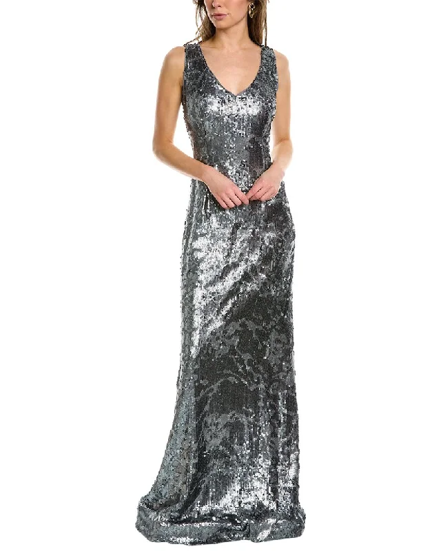 Strapless Women Dress with a Built - in Bra for Comfort and Support Strapless Women Dress with a Built - in Bra for Comfort and Support Rene by Rene Ruiz Sequin Gown