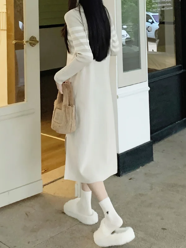 Pleated Women Dress with a Timeless and Elegant Texture Pleated Women Dress with a Timeless and Elegant Texture Sixsr Striped Pattern Split Hem Dress, Casual Long Sleeve Dress For Spring & Fall, Women's Clothing Pleated Women Dress with a Timeless and Elegant Texture Pleated Women Dress with a Timeless and Elegant Texture Sixsr Striped Pattern Split Hem Dress, Casual Long Sleeve Dress For Spring & Fall, Women's Clothing