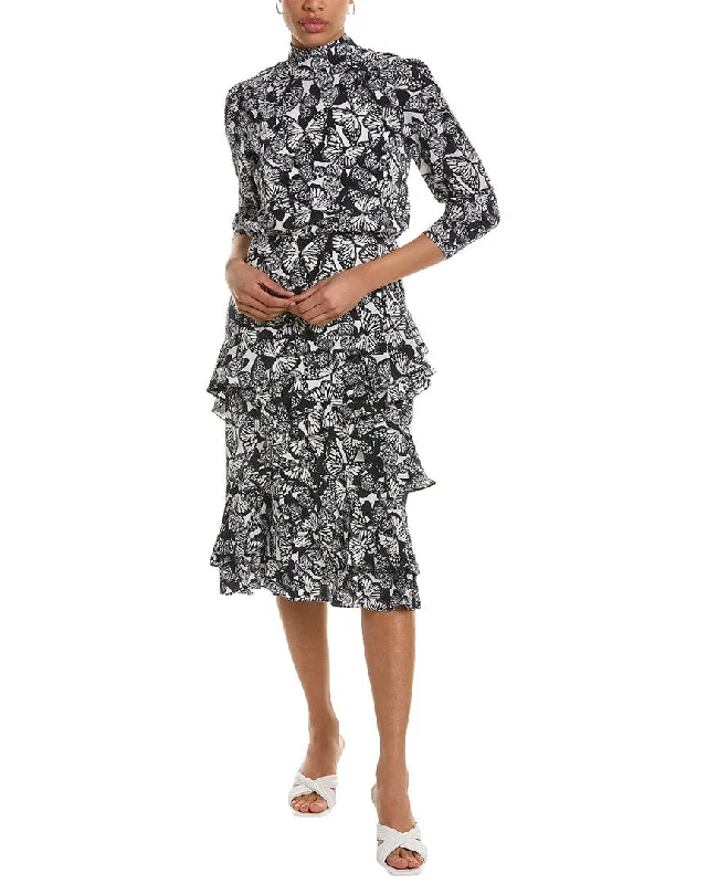 Plus Size Women Dress with a Flattering A - Line Cut for Comfort and Style Plus Size Women Dress with a Flattering A - Line Cut for Comfort and Style tyler böe Elise Silk Midi Dress