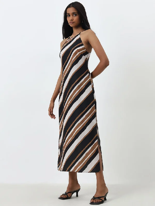 Off - the - Shoulder Women Dress for a Romantic and Feminine Look Off - the - Shoulder Women Dress for a Romantic and Feminine Look Wardrobe Beige Striped A-Line Slip Dress Off - the - Shoulder Women Dress for a Romantic and Feminine Look Off - the - Shoulder Women Dress for a Romantic and Feminine Look Wardrobe Beige Striped A-Line Slip Dress