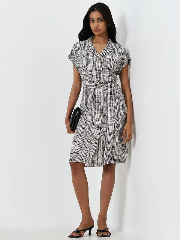 Lace - Embellished Women Dress for an Elegant and Sophisticated Appearance Lace - Embellished Women Dress for an Elegant and Sophisticated Appearance Wardrobe Brown Checkered A-Line Shirt Dress with Belt Lace - Embellished Women Dress for an Elegant and Sophisticated Appearance Lace - Embellished Women Dress for an Elegant and Sophisticated Appearance Wardrobe Brown Checkered A-Line Shirt Dress with Belt