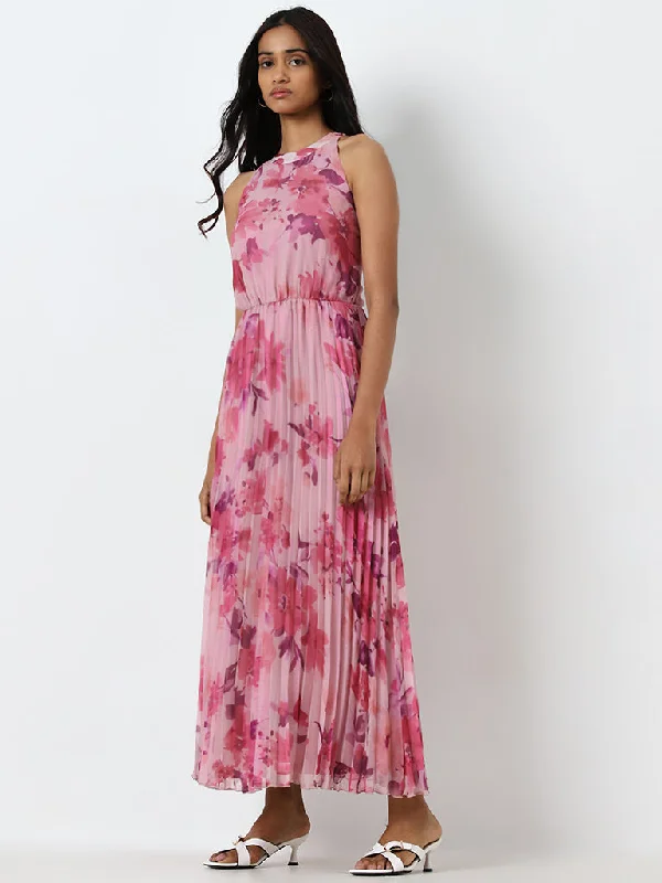 Little Black Women Dress with Sequins for a Glamorous Night Out Little Black Women Dress with Sequins for a Glamorous Night Out Wardrobe Pink Floral Pleated A-Line Dress