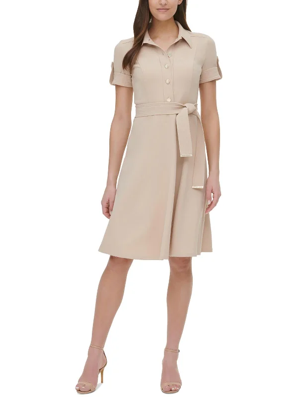 Printed Abstract Women Dress for a Modern and Artistic Appeal Printed Abstract Women Dress for a Modern and Artistic Appeal Womens Belted Collar Shirtdress