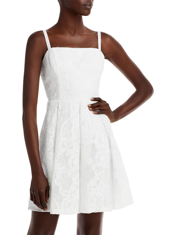Pleated Women Dress with a Timeless and Elegant Texture Pleated Women Dress with a Timeless and Elegant Texture Womens Lace Cocktail Mini Dress