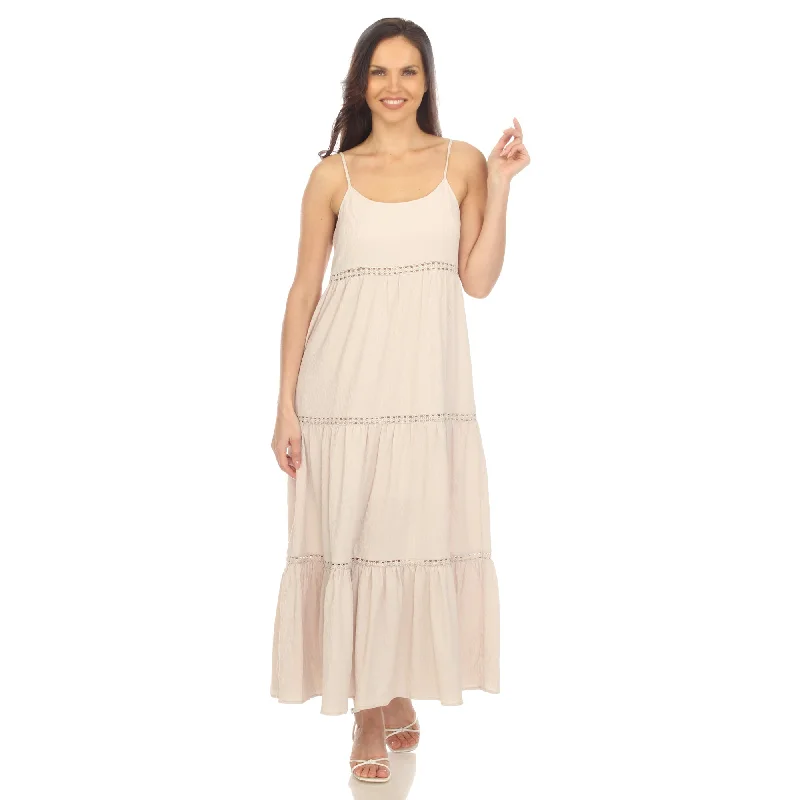 Mermaid - Style Women Dress with a Fitted Silhouette for Special Occasions Mermaid - Style Women Dress with a Fitted Silhouette for Special Occasions Women's Scoop Neck Tiered Maxi Dress Mermaid - Style Women Dress with a Fitted Silhouette for Special Occasions Mermaid - Style Women Dress with a Fitted Silhouette for Special Occasions Women's Scoop Neck Tiered Maxi Dress