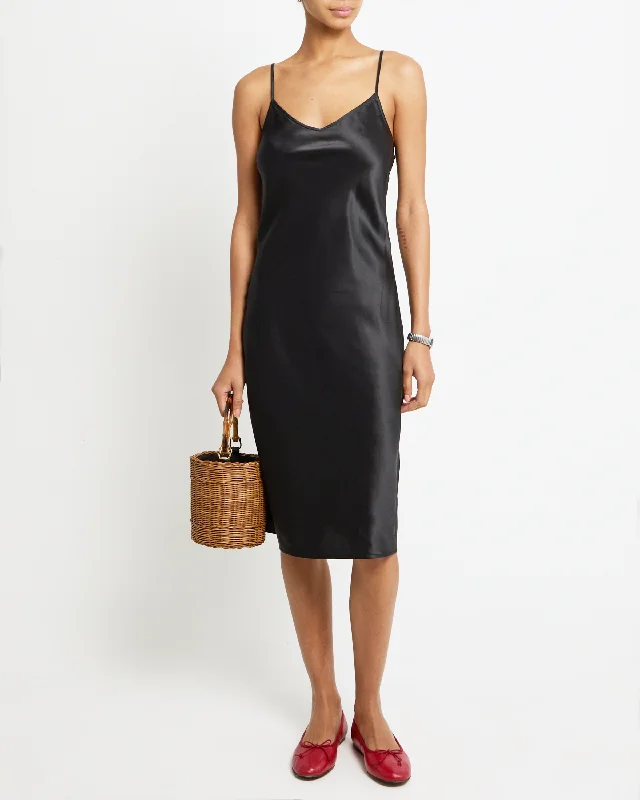 Maxi dresses with a button - down front for a classic lookAldina Silk Dress