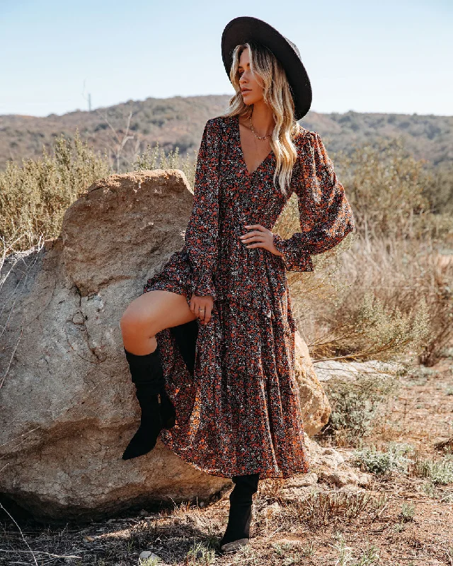 Linen maxi dresses for a breathable and lightweight summer optionKittenAlarm - Artistry Pocketed Floral Ruffle Tiered Maxi Dress Linen maxi dresses for a breathable and lightweight summer optionKittenAlarm - Artistry Pocketed Floral Ruffle Tiered Maxi Dress
