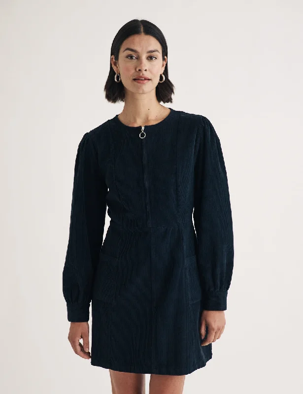 Maxi dresses with an asymmetric hem for a fashion - forward and eye - catching designBlack Cord Highgate Mini Dress