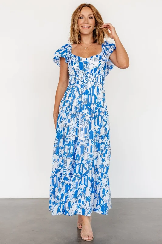 Maxi dresses with pocket details for added functionalityCatira Maxi Dress | Blue + White Maxi dresses with pocket details for added functionalityCatira Maxi Dress | Blue + White