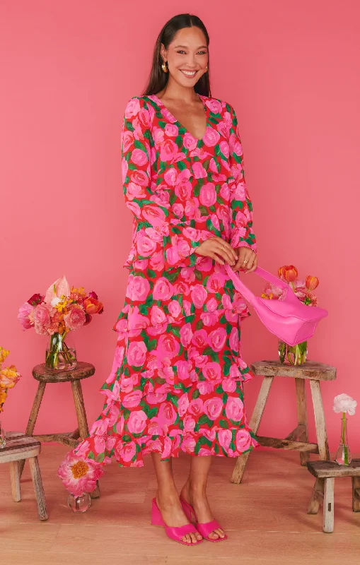 Floral print maxi dresses for summer garden partiesFleetwood Maxi Dress ~ Rosie Blooms Floral print maxi dresses for summer garden partiesFleetwood Maxi Dress ~ Rosie Blooms