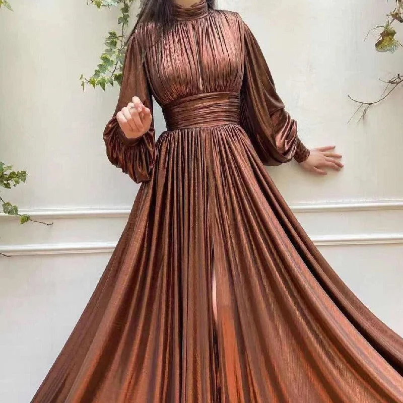 Maxi dresses with embroidered floral motifs for a unique designKittenAlarm - Lylah Bishop Sleeves Maxi Dress