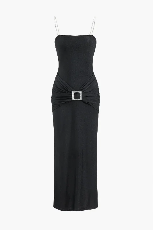 Maxi dresses with an empire waist for a flattering fit on all body typesRhinestone Slip Maxi Dress Maxi dresses with an empire waist for a flattering fit on all body typesRhinestone Slip Maxi Dress