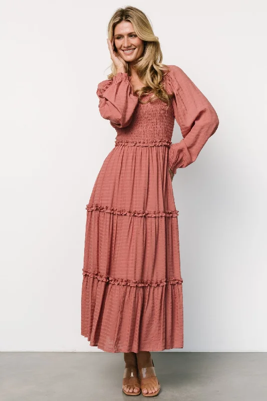 Plaid maxi dresses for fall fashion eventsRowan Tiered Dress | Vintage Rose